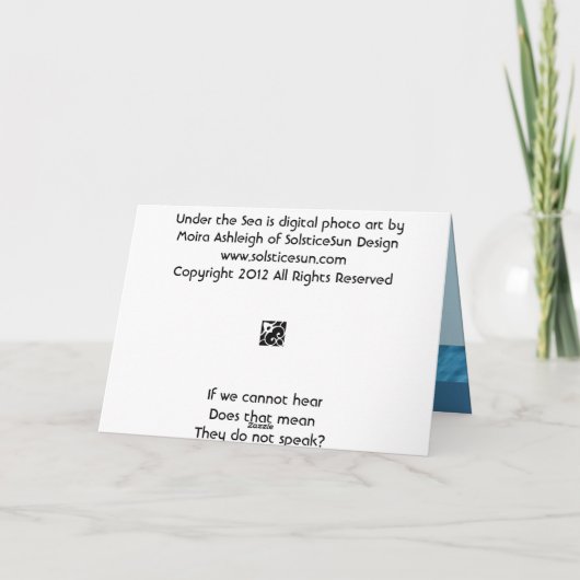 Onder het Zee Kaart (Achterkant)