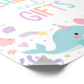 Onder het Zee Kaart en geschenken verjaardagsfeest Poster (Hoek)