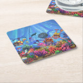 Onder het Zee Kartonnen Onderzetters (Schuin)