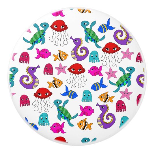 Onder het Zee Keramische Knop (Voorkant)