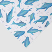 Onder het Zee kinder oceaan vissen haai Tissuepapier (Detail)