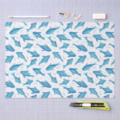 Onder het Zee kinder oceaan vissen haai Tissuepapier (Craft)