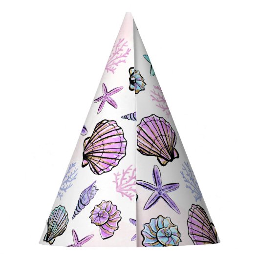 Onder het Zee Kinder partij Pet Feesthoedjes (Achterkant)