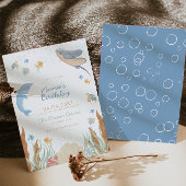 Onder het Zee Kinderen Birthday Party Kaart