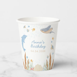 Onder het Zee Kinderen Birthday Party Papieren Bekers