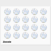 Onder het Zee Kinderen Birthday Party Ronde Sticker (Vel)