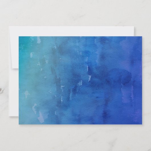 Onder het Zee Kinderen van Birthday Foto Kaart (Achterkant)