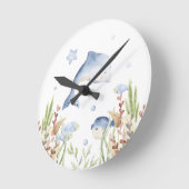 Onder het Zee kinderkamer decor, Dolfijn Ronde Klok (Hoek)