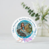 Onder het Zee Kleine Zeemeermin 3e Verjaardag Kaart (Staand voorkant)