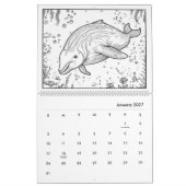 Onder het Zee Kleurkalender Kalender (Jan 2027)