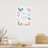 Onder het Zee Kleurrijke Baby showers luier Raffle Poster (Keuken)