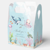 Onder het Zee Kleurrijke Ocean Animals Baby shower Bedankdoosjes (Geopend)