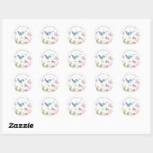 Onder het Zee Kleurrijke Ocean Animals Baby shower Ronde Sticker (Vel)