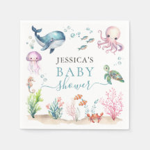 Onder het Zee Kleurrijke Ocean Animals Baby shower