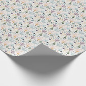Onder het Zee koraal verjaardagscadeau inpakpapier (Hoek)
