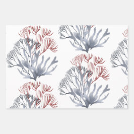 Onder het Zee Koralen en Zeesterren Inpakpapier Vel