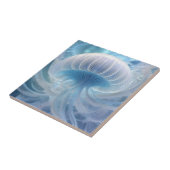 Onder het Zee kwallen fractal art, Tegeltje (Zijkant)