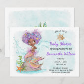 Onder het Zee Little Mermaid Baby shower Kaart (Voorkant / Achterkant)
