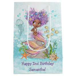 Onder het Zee Little Mermaid Birthday Medium Cadeauzakje