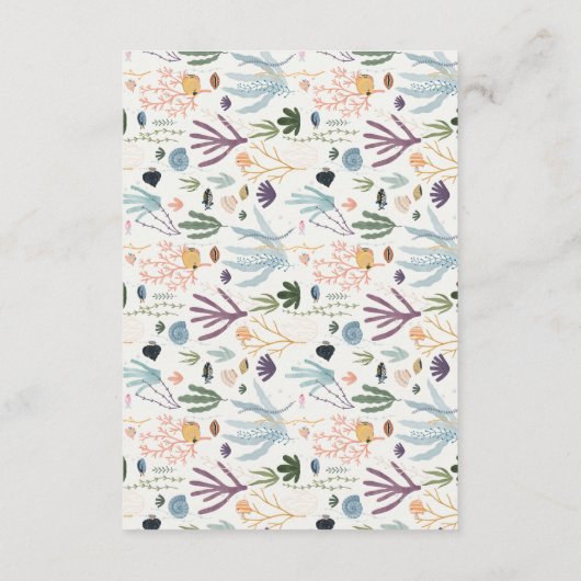 Onder het Zee Luier Raffle Invitation Insert Informatiekaartje (Achterkant)