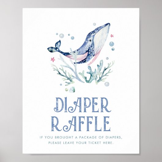 Onder het Zee Luier Raffle Teken Poster (Voorkant)