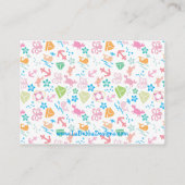 Onder het Zee Luier Raffle Tickets Informatiekaartje (Achterkant)