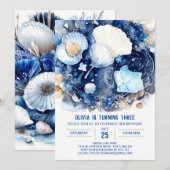 Onder het Zee Magic Boy Birthday Kaart (Voorkant / Achterkant)