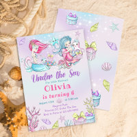 Onder het Zee Magic Mermaid Verjaardagsfeest