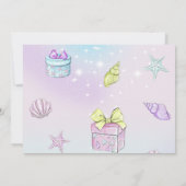 Onder het Zee Magic Mermaid Verjaardagsfoto Kaart (Achterkant)