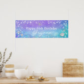 Onder het Zee Magical Birthday Party Banner Poster (Keuken)