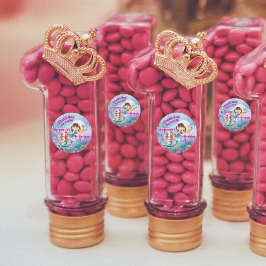 Onder het Zee Magical Mermaid Girly foto Ronde Sticker