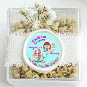 Onder het Zee Magical Mermaid Girly foto Ronde Sticker