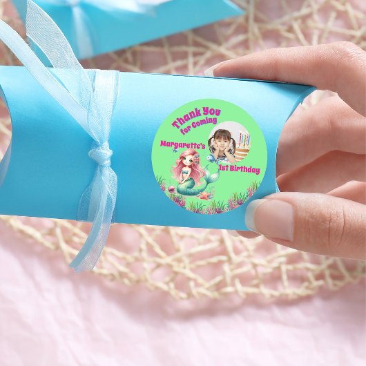 Onder het Zee Magical Mermaid Girly foto Ronde Sticker