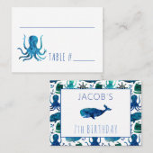 Onder het Zee Mariene Kinder Mariene Dag Partij Plaatskaartje (Voorkant / Achterkant)