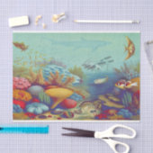 Onder het Zee Mariene Scene Tissuepapier (Craft)