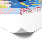 Onder het Zee Marine Animals Music Song Poster (Hoek)