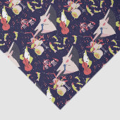 Onder het Zee Marine Animals Music Song Tissuepapier (Detail)