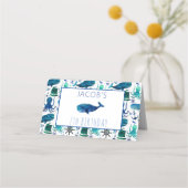 Onder het Zee Marine Kinder Marine verjaardagsfees Plaatskaartje (Achterkant)