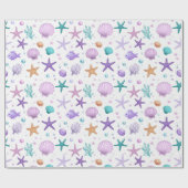 Onder het Zee Marine Life Pattern ID1143 Cadeaupapier (Vlak)