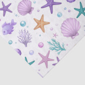 Onder het Zee Marine Life Pattern ID1143 Tissuepapier (Detail)