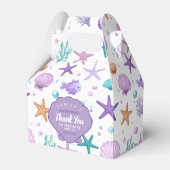 Onder het Zee Marine Life Pattern Thank You ID1143 Bedankdoosjes (Voorkant Zijde)