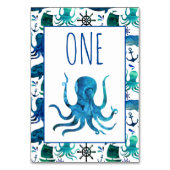 Onder het Zee Marine Nautical Birthday Party Kaart (Voorkant)