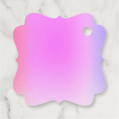 Onder het Zee meisje Baby shower roze achtergrond Bedankjes Labels (Achterkant)