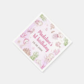 Onder het Zee meisje verjaardagsfeestje Servet (Hoek)