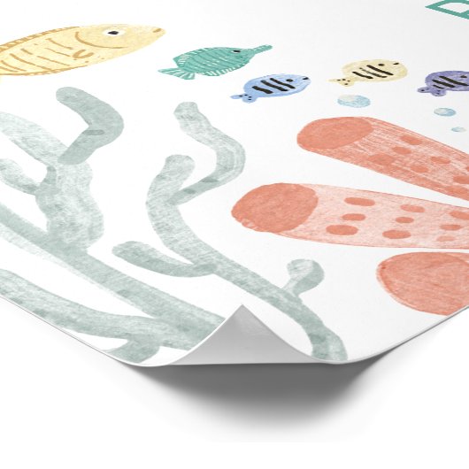 Onder het Zee Meisjes 1e verjaardag welkom Poster (Hoek)