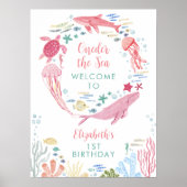 Onder het Zee Meisjes 1e verjaardag welkom Poster (Voorkant)