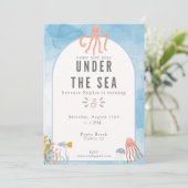 Onder het Zee Meisjes Verjaardag Kaart (Staand voorkant)