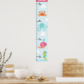 Onder het Zee/Meisjesgroeikaart houdt het bij 8x44 Poster (Keuken)