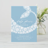 Onder het Zee Mermaid Baby shower Invitation Kaart (Staand voorkant)