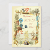 Onder het Zee Mermaid Baby shower Kaart (Voorkant)